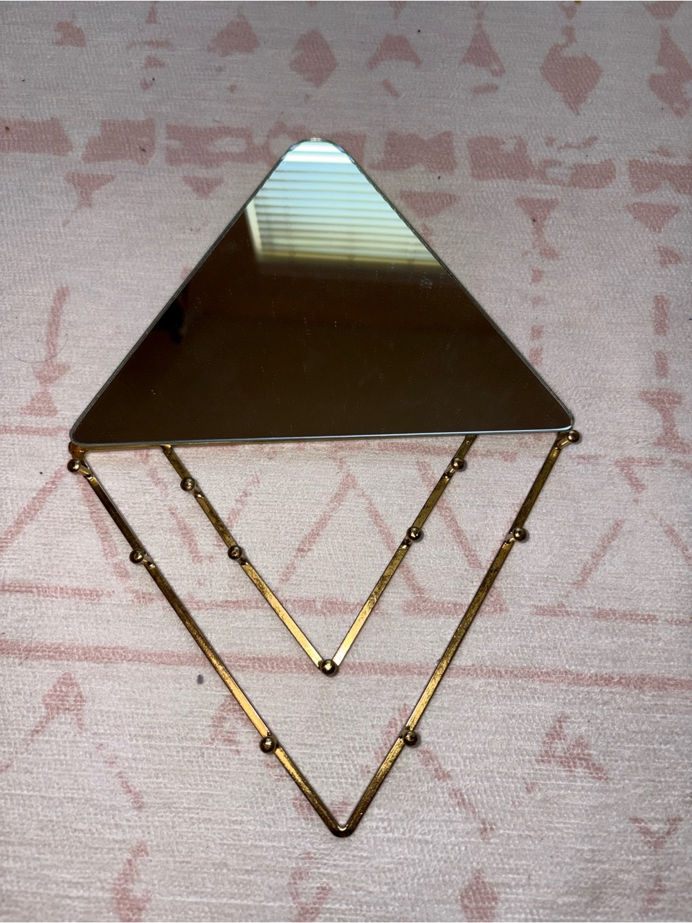 Urban Outfitters Gold Triangle Mirror Wall Hook